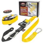  1 5 Inch X 6 5ft Heavy Duty Ratchet Tie Down Straps With 6 5 Ft Yellow