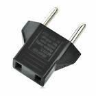 2 Pack Us Usa To Eu Euro Europe Power Jack Wall Plug Converter Travel Adapter