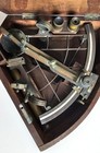 Campbell And Co  Cased Sextant  In Brass And Silvered Finish
