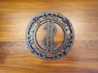 Wilton Vintage Restored Cast Iron Trivet  all Work And No Play Makes Jack Money
