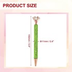 Rhinestone Ballpoint Pen  6pcs Crystal Diamond Twist Metal Pen  Green