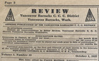 1937 Brigadier 1 Star General George Marshall Vancouver Ccc Newspaper Very Rare 