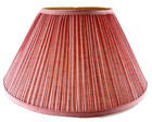 Classic Pleated Fabric 18 X 9 Inches Drum Shape Lamp Shade In Pink