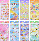 870 Pcs Cute Mini Puffy Stickers For Kids Girls 3d Small Tiny Kawaii Stickers   