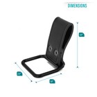 Rodrivan Leather Duty Belt Radio Holder Compatible With Motorola Apx  Black 