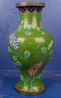 Pair Antique Chinese Cloisonne Enamel Vases