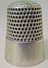 Antique Sterling Silver  7 Sewing Thimble  Honeycomb Top   Sides No Mono