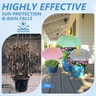 3x Plant Umbrellas Adjustable Sun Shade Canopy For Outdoor Potted Plants Flower