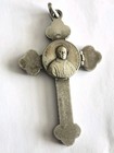  Antique Silver St  Anthony M  Claret Catholic Reliquary Relic Crucifix