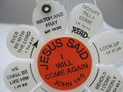 Flower Shaped Keychain Keyring Jesus Said I Will Come Again