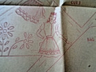Vtg Transfer Pattern Anthropormophic Vegetables Napkin Holders   Purse   Apron