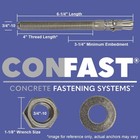 Confast 3 4  X 6-1 4  Wedge Anchor Zinc Plated  box Of X 6-1 4   Silver