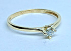   Solitaire 14k Yellow Gold Natural Diamond   Striking   By Bella   Co  