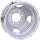 16x6 Dual Trailer Wheel 8 Lug On 6 5 Bolt Pattern Silver Dual Trailer Rim