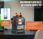 Vevor Aquarium Filter 172gph Canister 20-35 Gal Ultra-quiet Internal 