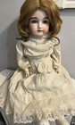 Antique Bisque Shoulder Head Doll Marked Dep 10154 Leather Bodyporcelain G2u