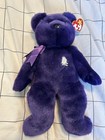 Rare Ty Beanie Original Buddy Baby 1998 Princess Diana Plush Bear 14    White Rose