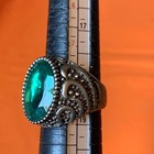 Rare Ancient Roman Ring Amazing Artifact Engraved Green Stone Authentic
