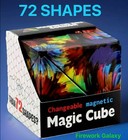 3 Pack Infinity Cube Fidget Toy Magnetic Folding Puzzle Stress Relief Gift