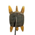 African Hand Made Peruvian Pottery Turtle Flute Ocarina Home D  cor Statue-1153
