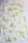 Vtg 60 s Mod Hippie Daisy Floral  White yellow Handmade Queen 33 long Pillowcase