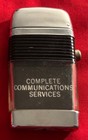 Vintage Scripto Vue Lighter Pacific Telephone Black   Silver Great Shape