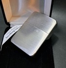 Zippo 1941 Replica   Sterling Silver  24   Satin Brushed   Custom Engraved   Nib
