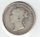 Newfoundland 1900 50 Cents Half Dollar Victoria Sterling Silver Canadian Coin