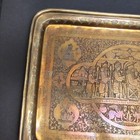 Extremely Fine Vintage  Islamic Persian Hand Chased Brass Tray