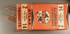 Vintage 2   14 Copper Wire Brads  Nails  30 Pc s  Atlas  Antique  Original