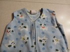 Halo Baby Fleece Sleep Sack Size Small 0-6 Months Blue Puppy Dog