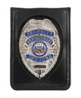 Rothco Neck Id Badge Holder   Black Leather   1139   Law Enforcement Shield Case