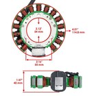 New Stator For Yamaha Atv Wolverine 350 Yfm350 4x4 2000-2001 Magneto