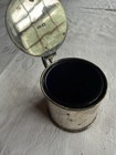 Antique Atkin Brothers Sterling Silver Mustard Pot Cobalt Glass Sheffield 1907