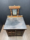     Antique Early 1900   s Salesman Sample Minature Furniture Display With Mirror    