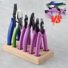 Wooden Plier Organizer Pliers Storage Rack With 12 Holes Natural 