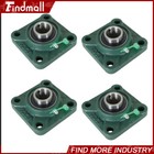 4 Pcs Ucf205-16 Solid Base Pillow Block Flange Bearing 1  Bore 4 Bolt
