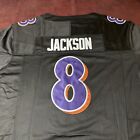 Lamar Jackson Black Alternate Baltimore Ravens Jersey Mens Large Stitched  8