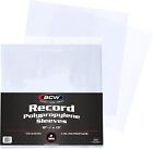 Bcw 33 Rpm Record Sleeves - 100 Ct   Polypropylene Vinyl Record Outer Sleeves  