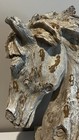 18  Horse Bust Resin Wood-look Tabletop Folk Brutalist Style Sculpture Display