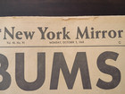 New York Mirror Newspaper--october 7   1963--bums Champs--dodgers V Yankees-rare