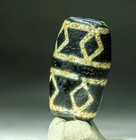 Rare Pre-1800s Indo tibetan Old Agate Vajra 8 Eye Dzi Bead 14 27 44mm
