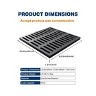 Cast Iron Drain Grate  24   24in Outdoor Drain Cover  B125 Class Ductile Iron   
