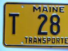 Unused 1982 Maine Transporter License Plate   28 C Hard To Find Type