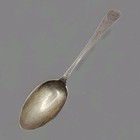1875 Victorian English Sterling Silver 5  Ornate Spoon - Quality British Antique