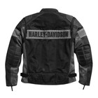 Harley-davidson Men s Mesh Textile Motorcycle Jacket Biker Riding Gear Black