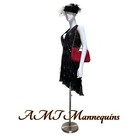 5ft 5  Female Mannequin Torso  Base  Adjustable Hgt  Removable Head  Arms  Hands