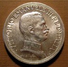 Italy - 1915r -2 Lire Vittorio Emanuele Iii - Silver-better Grade- Km 55  Heko6