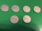Old Canada Silver Coin Lot All 1960s Quarters  1 50 Face Value Fv