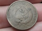 1864 Two 2 Cent Piece- Large Motto  Good Details  Chocolate Brown